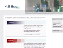 Tablet Screenshot of absee-laser.com